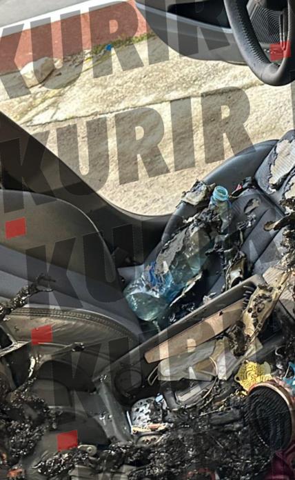 Tijani Ajfon zapaljen automobil
