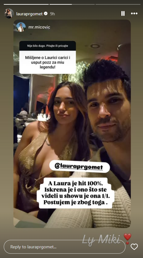 Laura Prgomet i Miloš Mićović