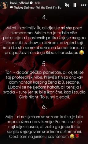 Hana Rodić o Savršenima