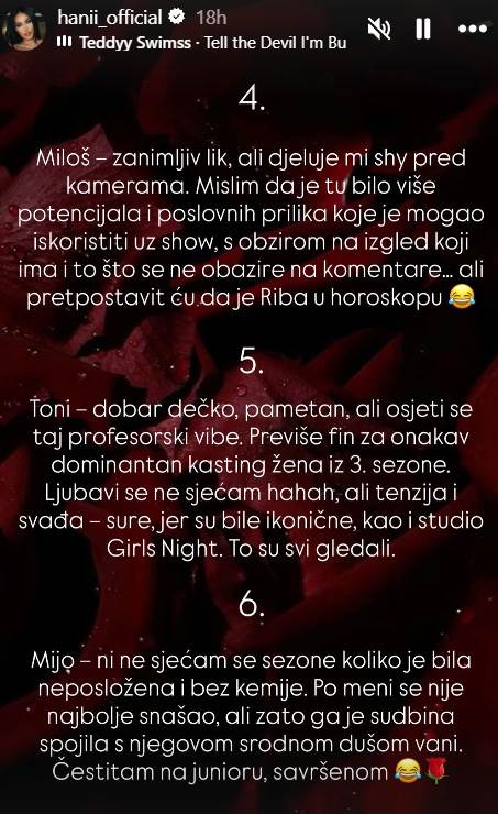 Hana Rodić o Savršenima