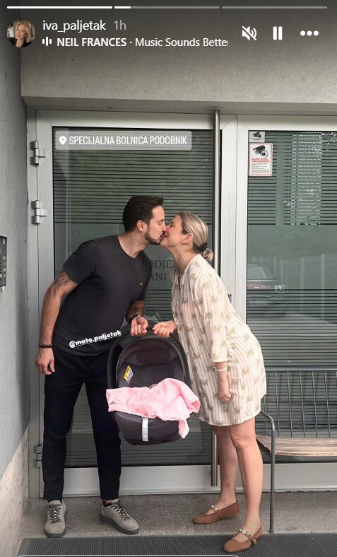 Iva Runjanin sa suprugom i djetetom