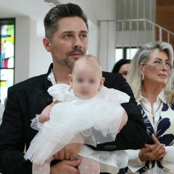 Sebastian Popović s kćeri