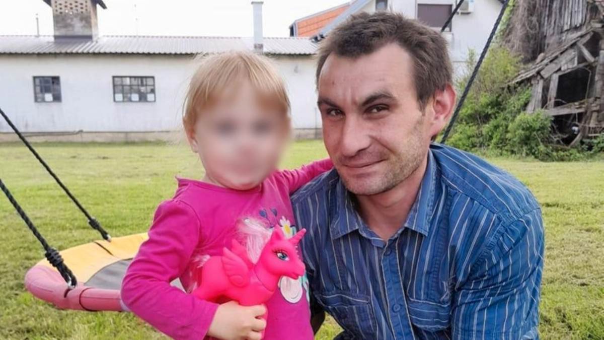 Neven Landek s kćerkicom Mijom