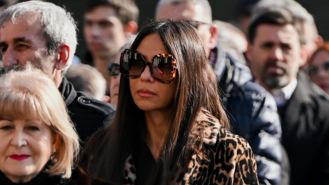 Boran Kotromanić na pogrebu Miroslava Ćire Blaževića