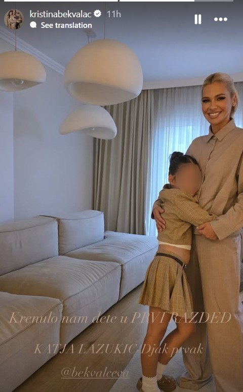 Nataša Bekvalac s kćeri