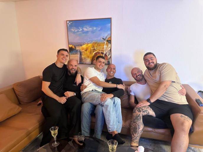 Boban Rajović s obitelji