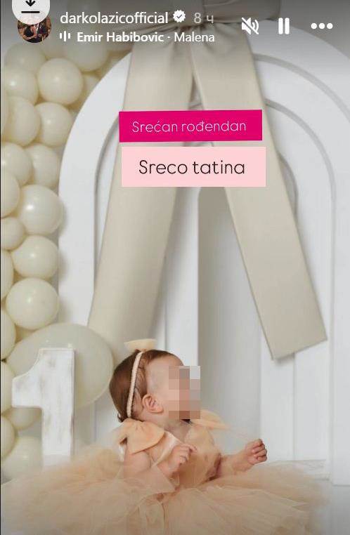 Kći Darka Lazića slavi rođendan