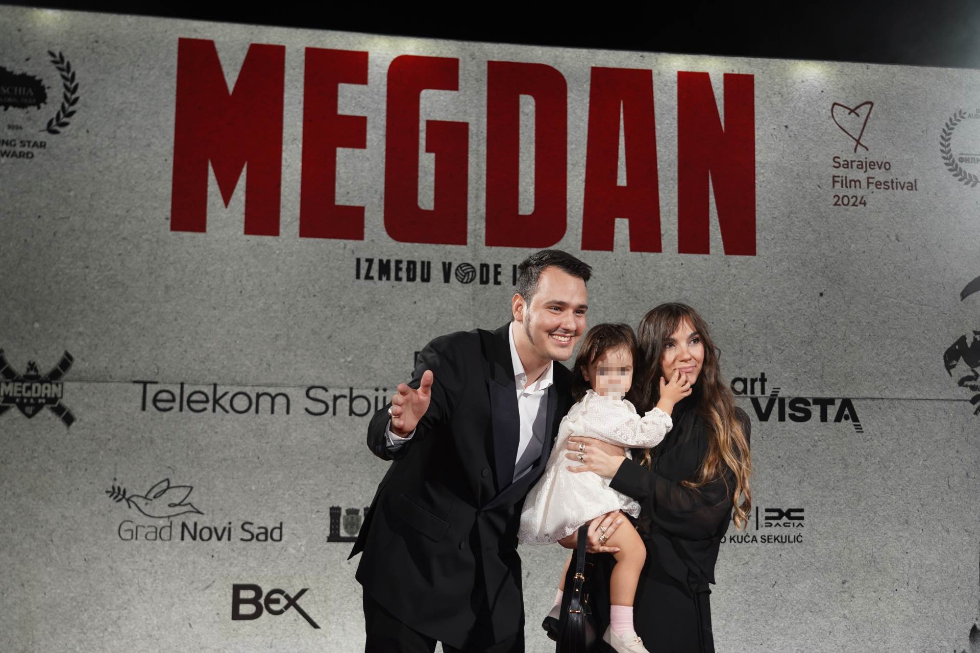 Aleksa Balašević sa suprugom i kćeri