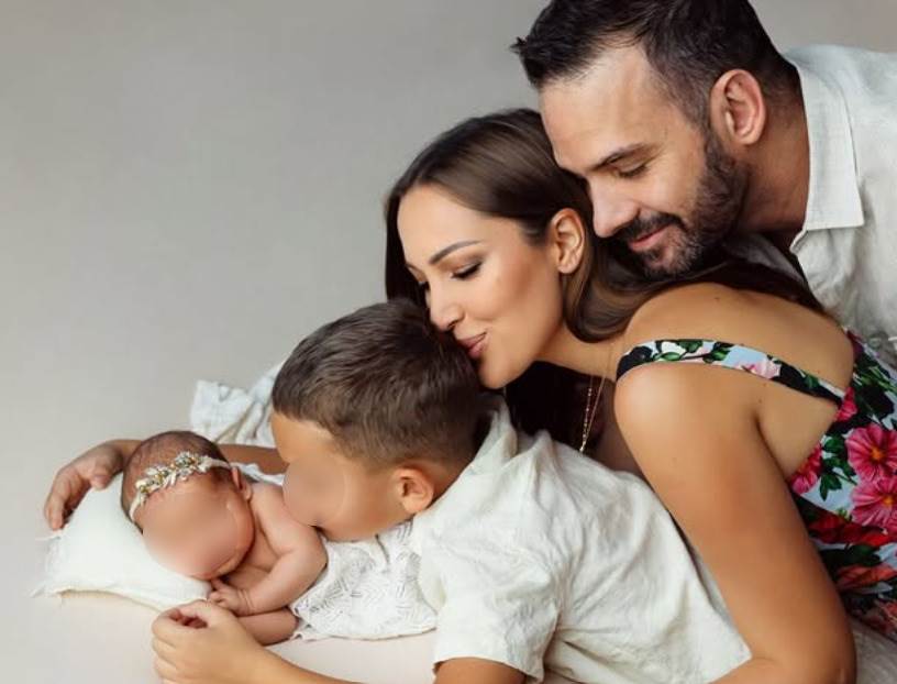 Aleksandra Prijović s obitelji