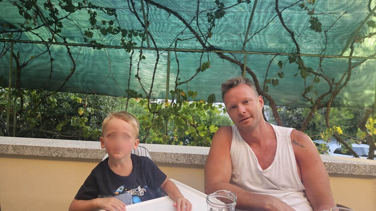 Zdravko Lamot sa sinom