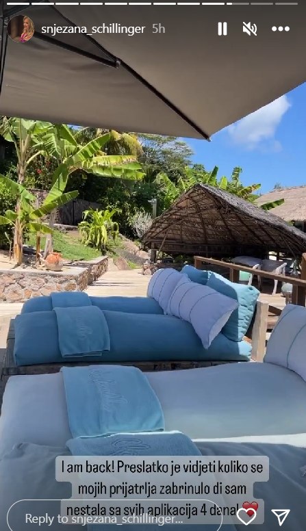 Snježana Schillinger odmara s Franzom