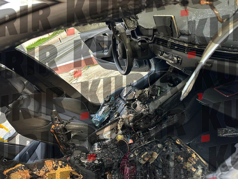 Tijani Ajfon zapaljen automobil