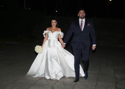 Nikola Rađen i Milica Ristić na vjenčanju