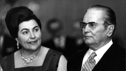 Jovanka Broz i Josip Broz Tito