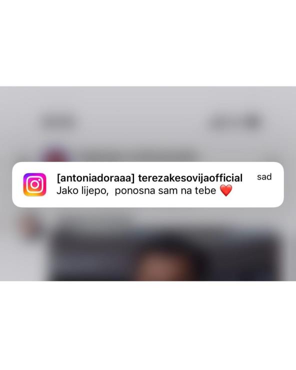 Tereza Kesovija se javila Antoniji Dori Pleško