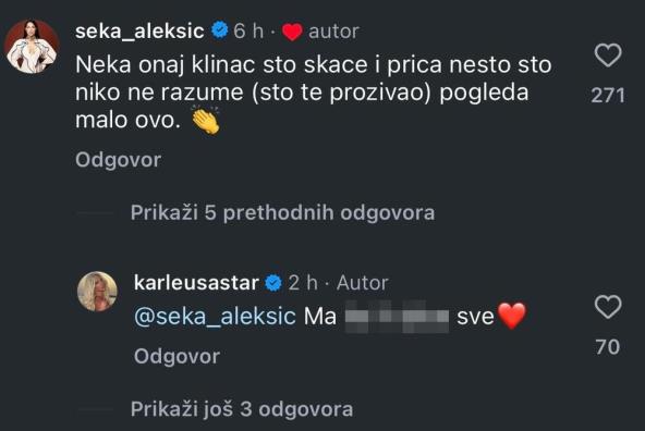 Seka Aleksić i Jelena Karleuša