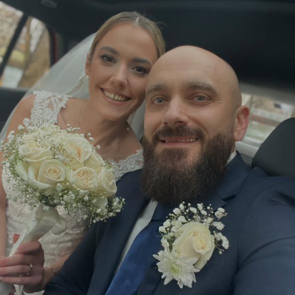 Edin Bešić sa suprugom