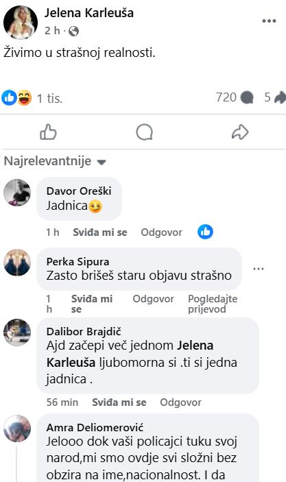 Karleuša o Thompsonu