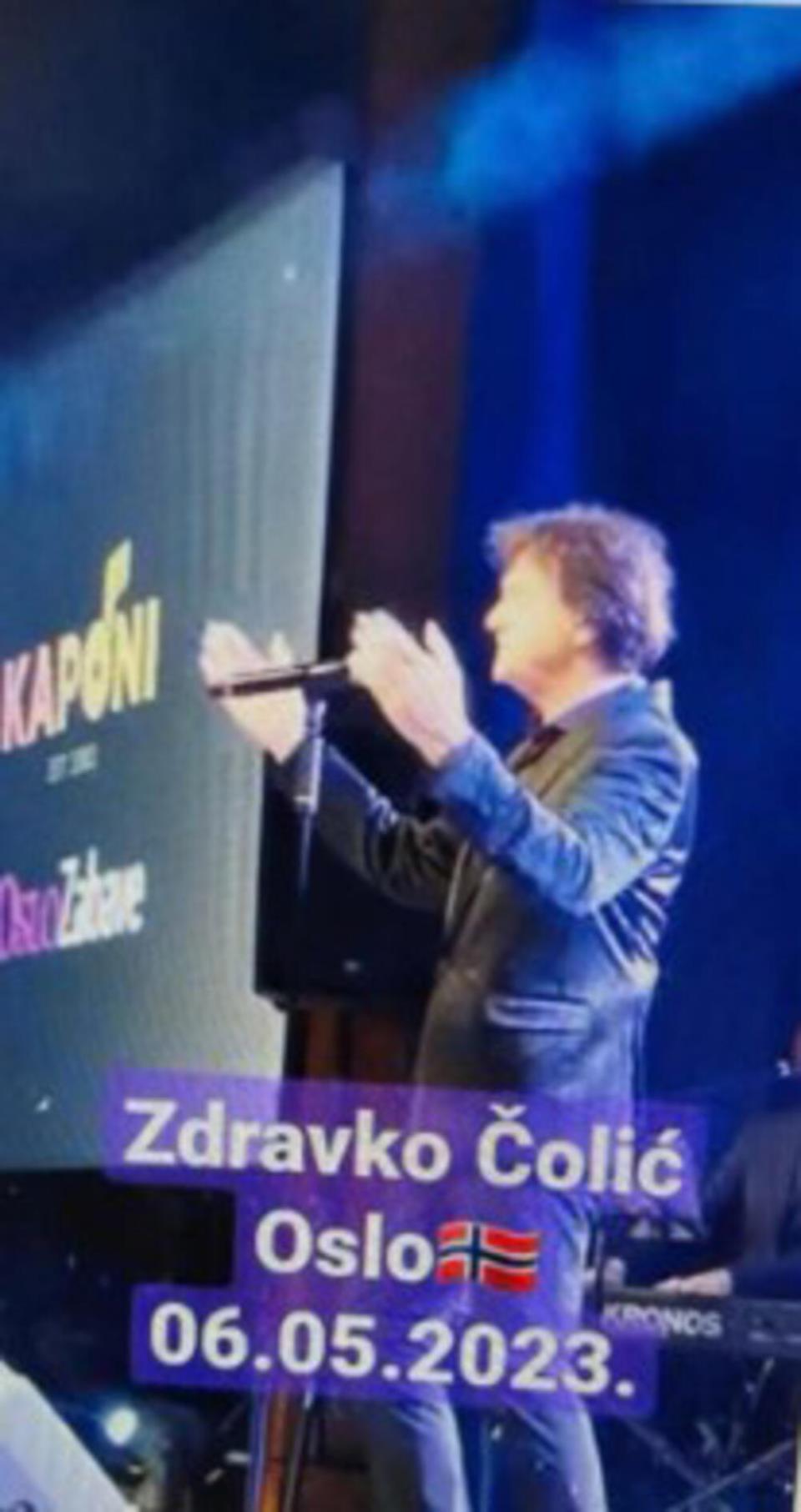 Zdravko Čolić održao koncert u Oslu