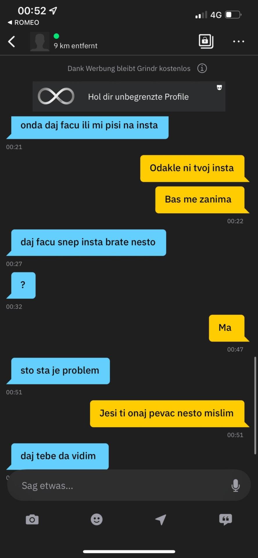 Grindr prepiska Milana Stankovića